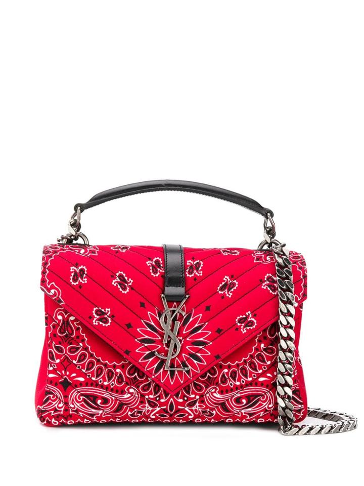 Saint Laurent Collège Bag - Red
