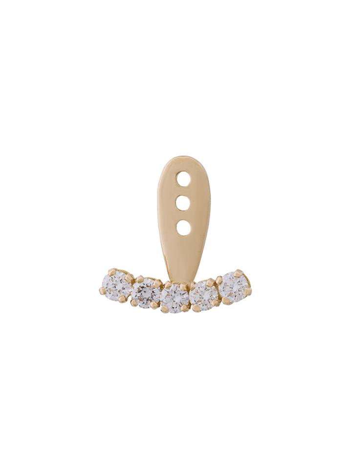Yvonne Léon 5 Diamonds Ear Jacket - Metallic