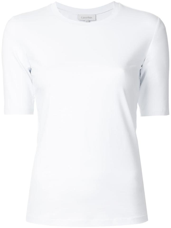 Ck Calvin Klein Round Neck T-shirt - White