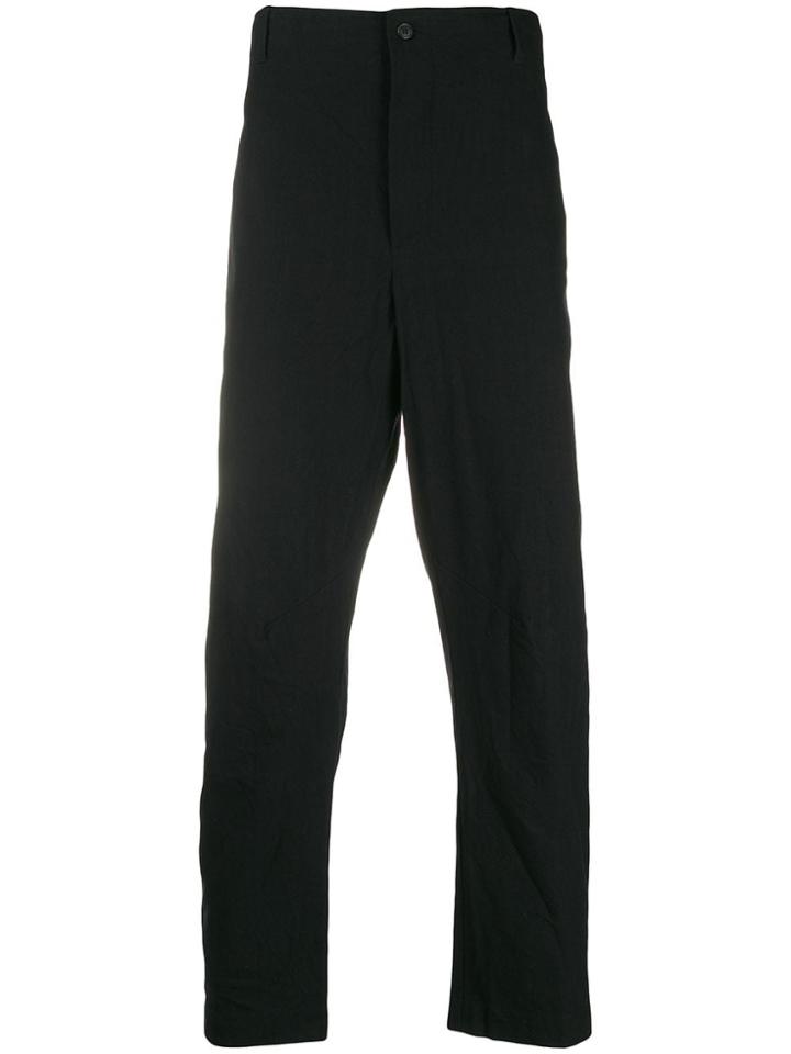 Forme D'expression Plain Straight Trousers - Black