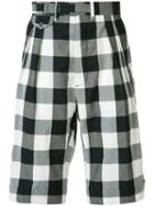Ports 1961 Checked Shorts, Men's, Size: 50, Black, Cotton