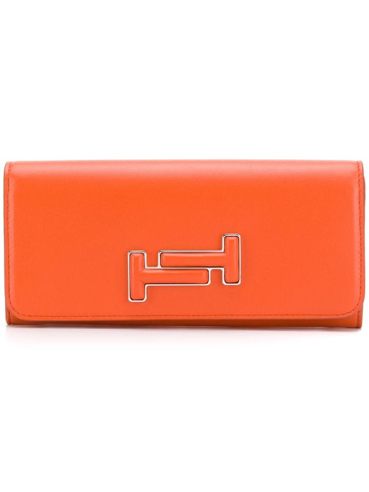 Tod's Tt Continental Wallet - Orange