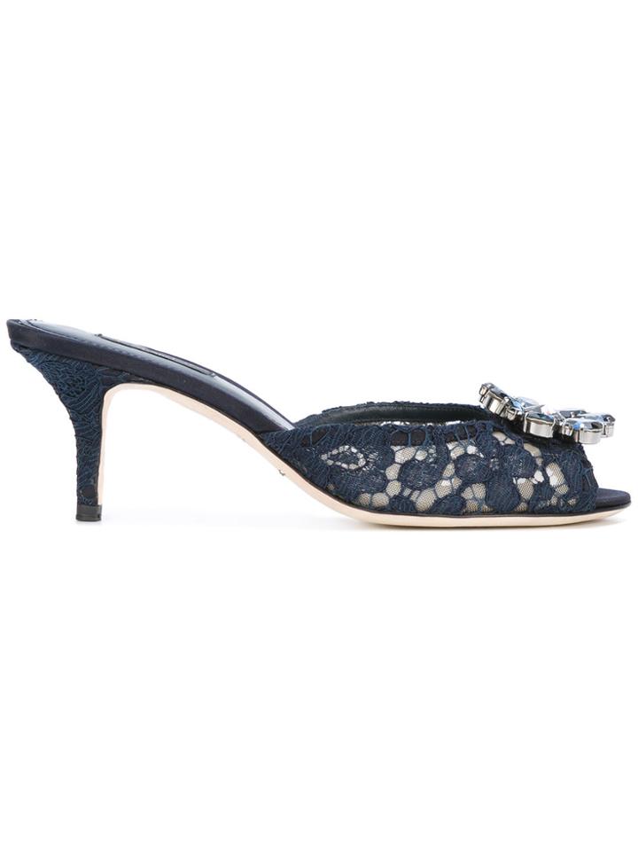 Dolce & Gabbana Keira Mules - Blue