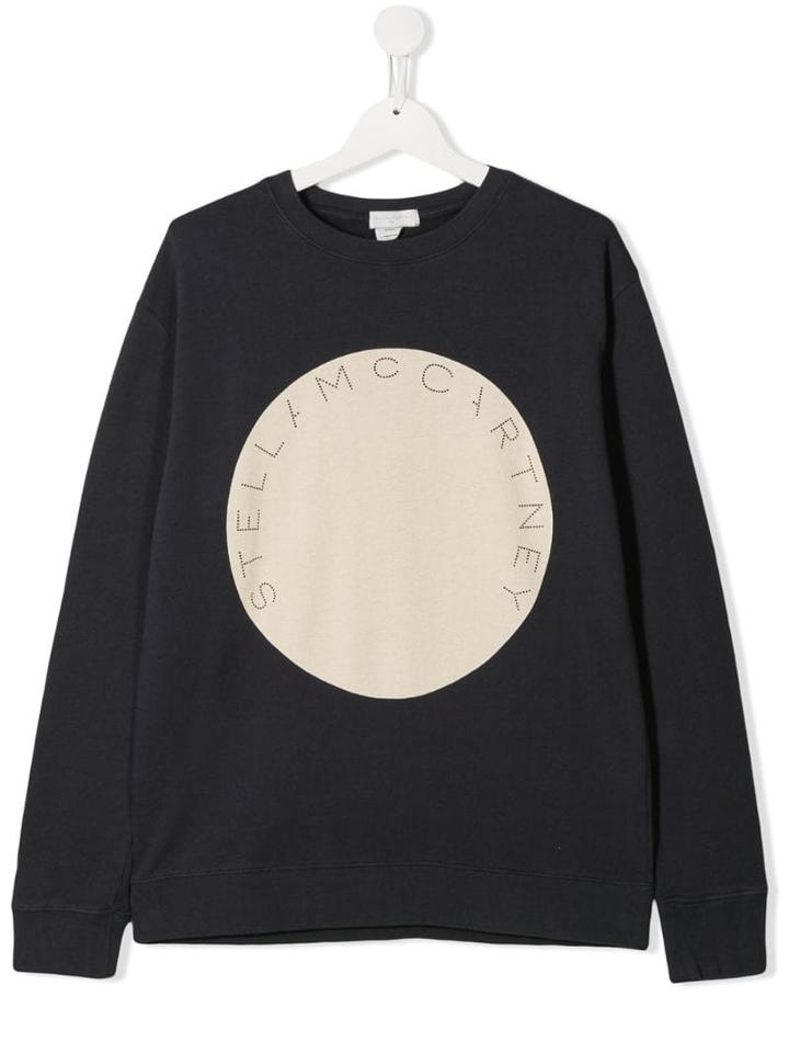 Stella Mccartney Kids Teen Logo Print Sweatshirt - Blue