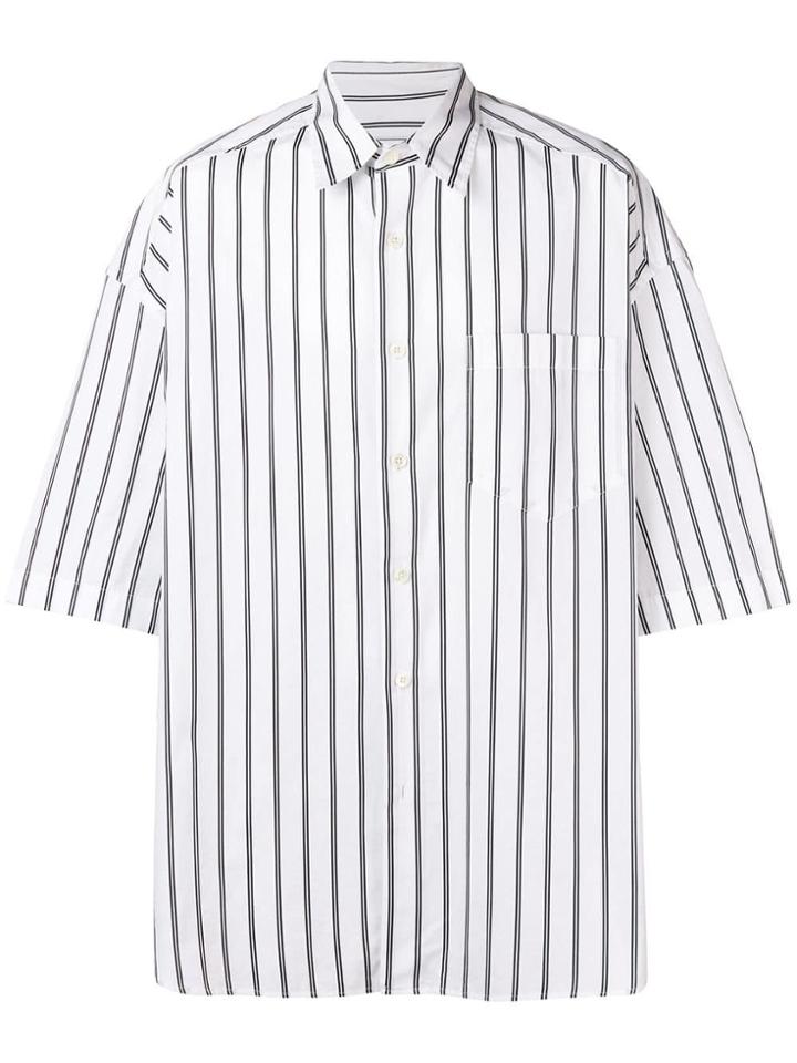 Ami Alexandre Mattiussi Short Sleeve Oversized Shirt - White