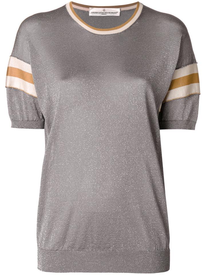 Golden Goose Deluxe Brand - Color Block Top - Women - Silk/polyamide/viscose - S, Grey, Silk/polyamide/viscose