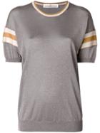 Golden Goose Deluxe Brand - Color Block Top - Women - Silk/polyamide/viscose - S, Grey, Silk/polyamide/viscose