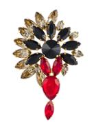 Marni Embellished Brooch, Women's, Black, Glass