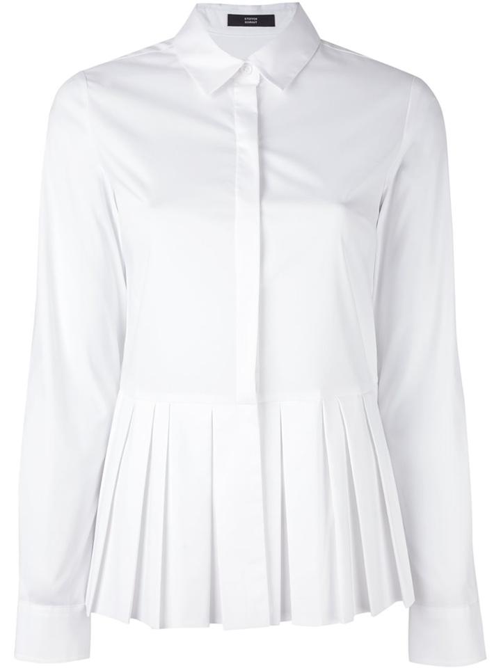 Steffen Schraut Peplum Button Down Shirt