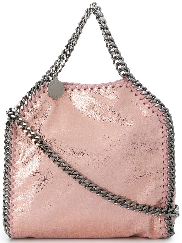 Stella Mccartney Tiny Falabella Metallic Tote - Pink