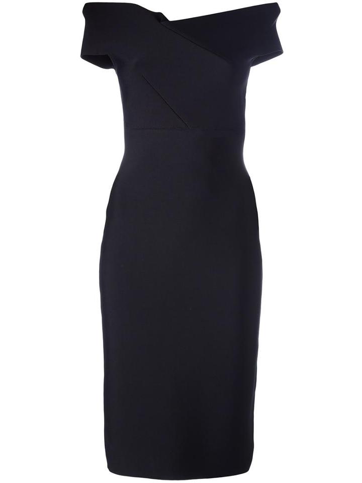 Roland Mouret 'belvedere' Dress, Women's, Size: 12, Black, Polyamide/spandex/elastane/viscose