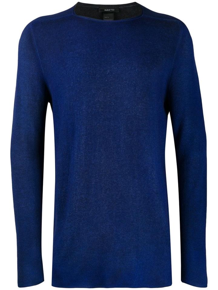 Avant Toi Crewneck Jumper - Blue