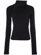 Fitted Jacket - Women - Nylon/spandex/elastane/wool - 44, Black, Nylon/spandex/elastane/wool, Rick Owens