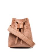 Nanushka Brown Minee Velvet Belt Bag