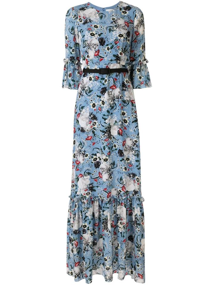 Erdem Senna Floral-print Dress - Black