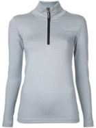 The Upside Zipped Neck Sweatshirt - Grey