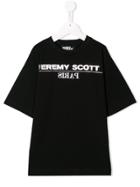 Jeremy Scott Junior Teen Logo Print T-shirt - Black