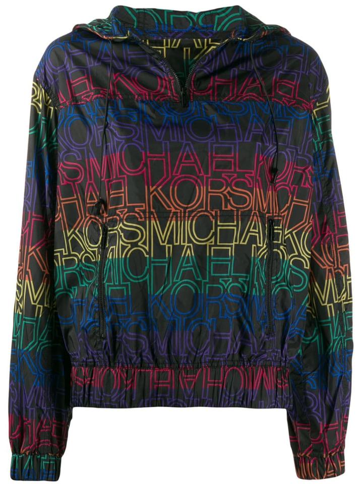Michael Michael Kors Logo Rain Jacket - Black