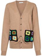 Jw Anderson Patchwork Detail Cardigan - Brown