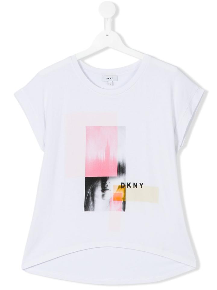 Dkny Kids - Teen Printed T-shirt - Kids - Spandex/elastane/viscose - 14 Yrs, White
