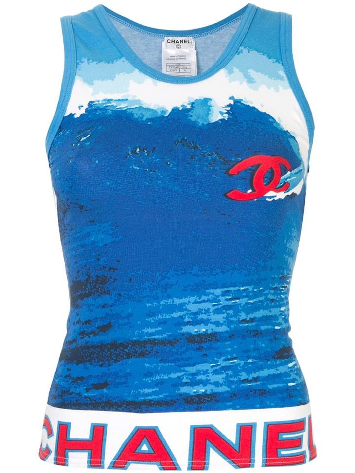Chanel Pre-owned Sleeveless Tops - Blue