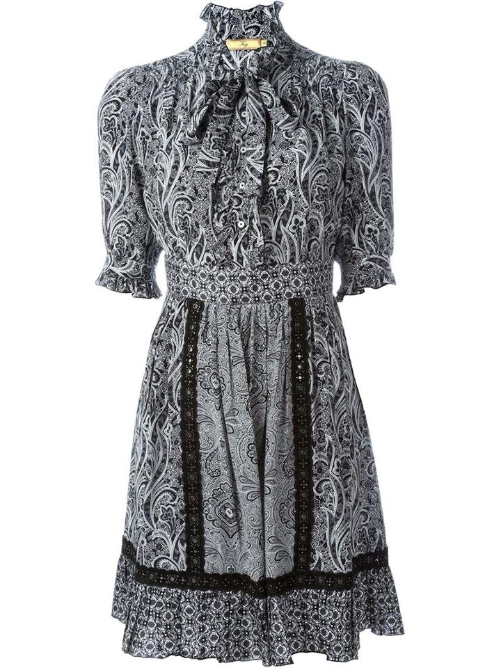 Fay Paisley Print Ruffled Dress