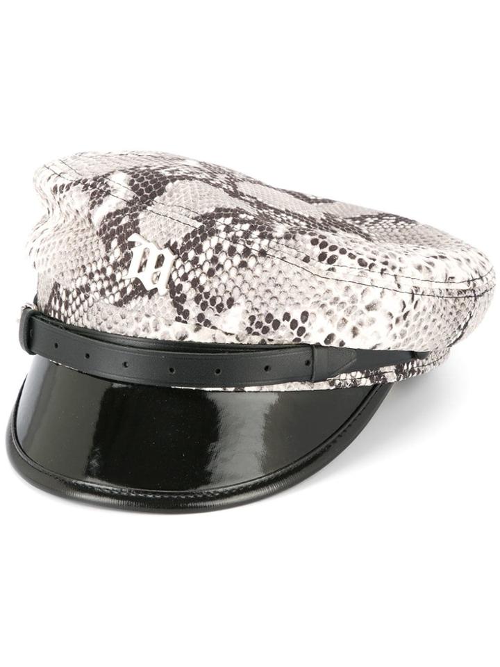 Misbhv Python Printed Hat - White
