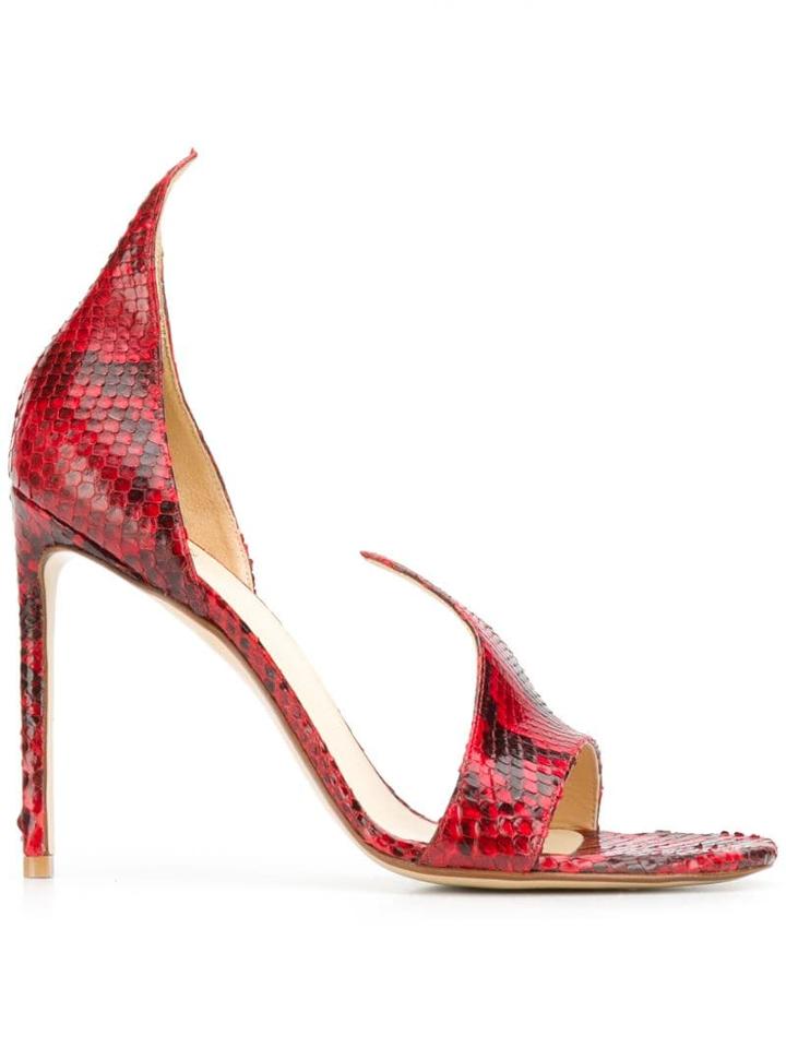 Francesco Russo Open Toe Sandals - Red