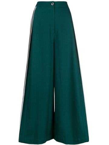 Bodice Farfetch Exclusive Side-pleated Trousers - Green