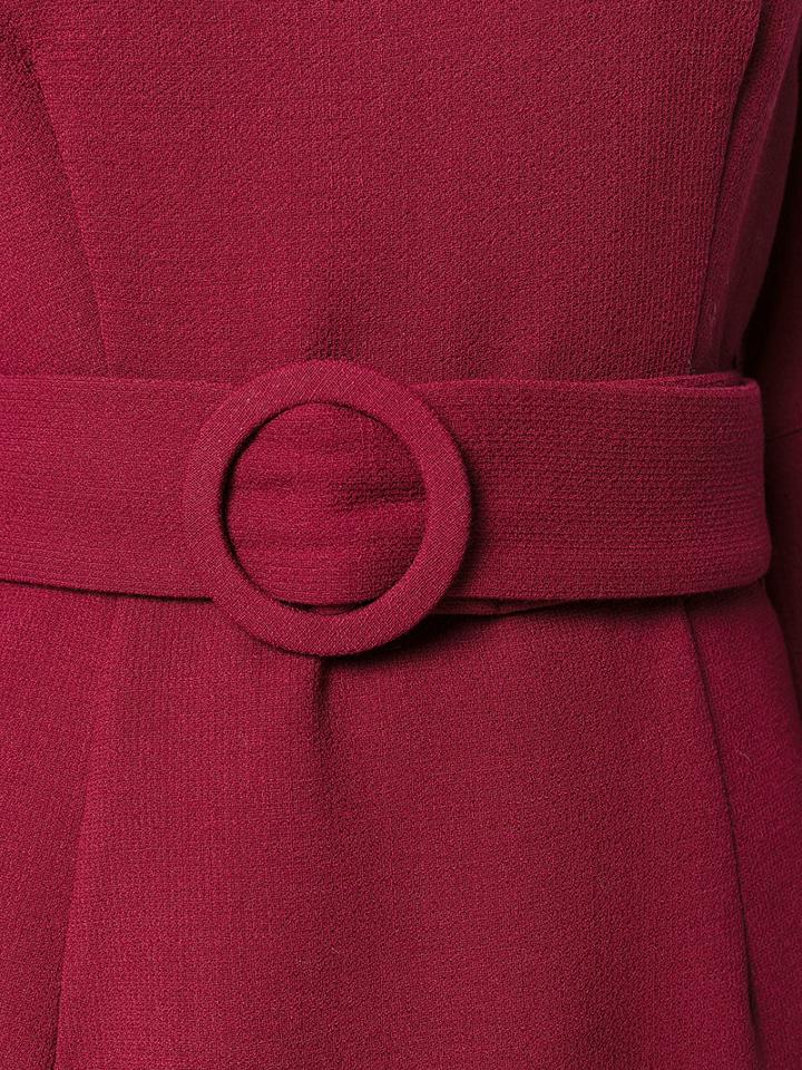 P.a.r.o.s.h. - Belted Blouse - Women - Polyamide/spandex/elastane/wool - L, Red, Polyamide/spandex/elastane/wool