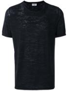Saint Laurent Burn-out Effect T-shirt, Men's, Size: Xl, Black, Cotton