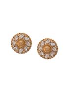 Versace Medusa Gemstone Earrings - Gold
