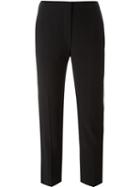 Alexander Mcqueen Cropped Trousers, Women's, Size: 40, Black, Acetate/viscose/cupro/polyester