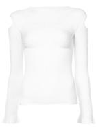 Cushnie Et Ochs Cold Shoulder Blouse - White