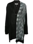 Isabel Benenato - Hand Painted Wrap Cardigan - Women - Cotton - M/l, Black, Cotton