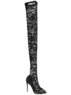 Dolce & Gabbana Lace Over-the-knee Boots - Black