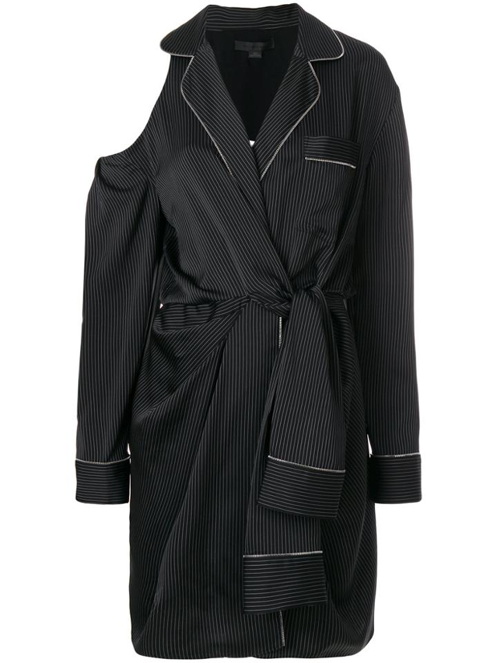 Alexander Wang Draped Pyjama Style Dress - Black