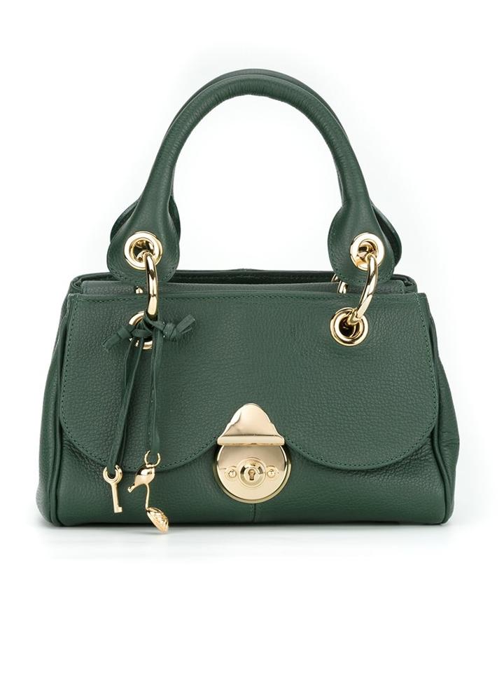 Sarah Chofakian Leather Bag, Green, Goat Skin