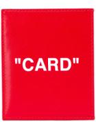 Off-white Quote Cardholder - Red