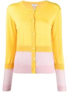 Escada Sport Layered Colour-block Cardigan - Yellow