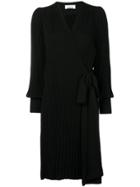 Circus Hotel Ribbed Cardi-coat - Black