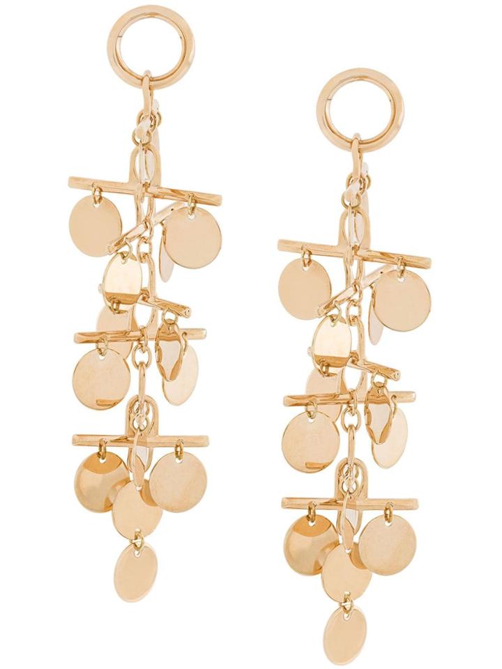Eddie Borgo Hanging Coin Earrings - Metallic