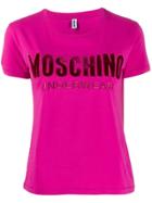 Moschino Short Sleeved Felted T-shirt - Pink