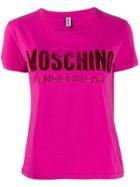 Moschino Short Sleeved Felted T-shirt - Pink