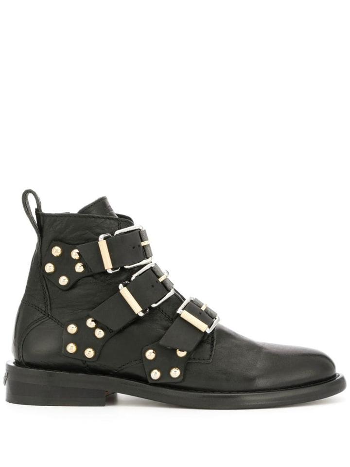Zadig & Voltaire Laureen Buckle Boots - Black