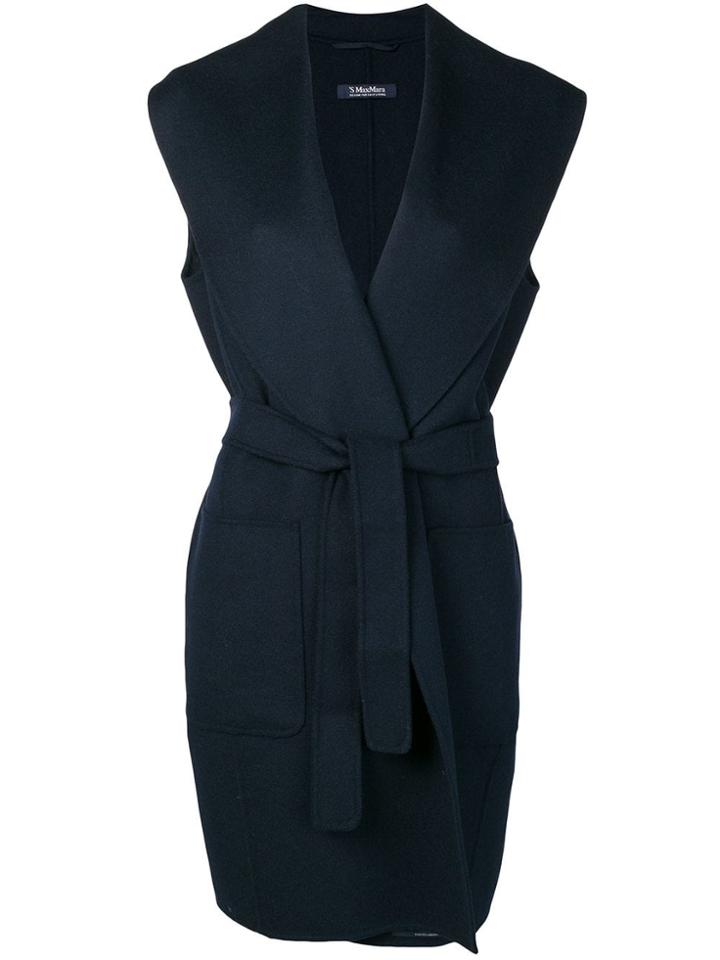 's Max Mara Sleeveless Coat - Blue