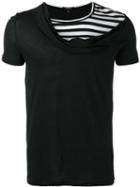 Unconditional - Crossover Neck T-shirt - Men - Cotton - L, Black, Cotton