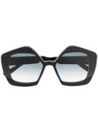 Marni Oversized Frame Sunglasses - Black