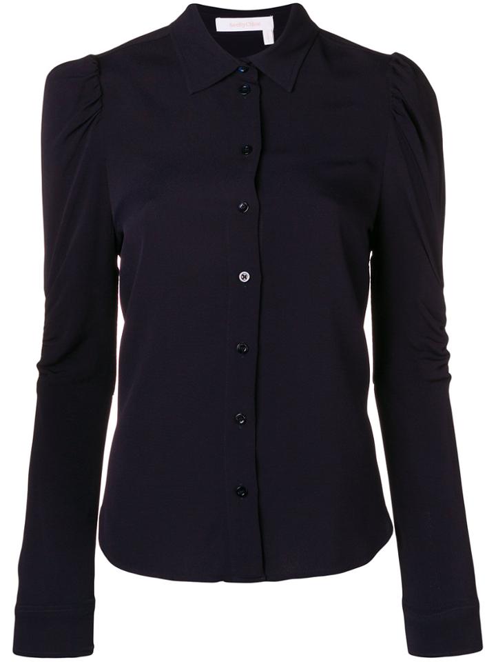 See By Chloé Puff Sleeve Shirt - Blue
