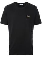 Ami Alexandre Mattiussi Embroidered Logo T-shirt, Men's, Size: Xl, Black, Cotton
